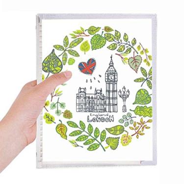 Imagem de Caderno de ilustração Big Ben, Londres Inglaterra, diário de folhas soltas recarregável