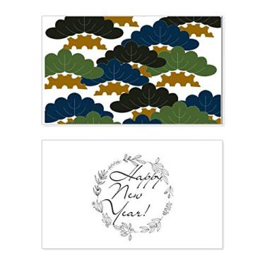 Imagem de Pinheiro chinês tradicional padrão abstrato ano novo festival cartão felicitações Bless mensagem presente