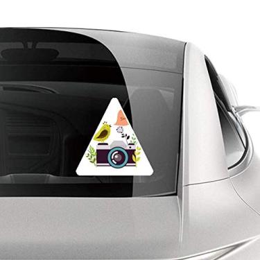 Imagem de DIYthinker Ilustração pássaro saudação na câmera adesivo para carro motocicleta bicicleta bagagem decalque