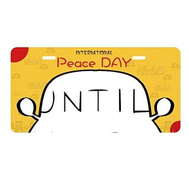 Imagem de DIYthinker Etiqueta para placa de carro Don't Stop Until You're Proud Citações Decoração Dia da Paz