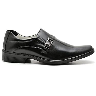 Imagem de Sapato Casual Conforto Couro de Carneiro Preto 012 Tamanho:38;Cor:Preto;Gênero:Homem