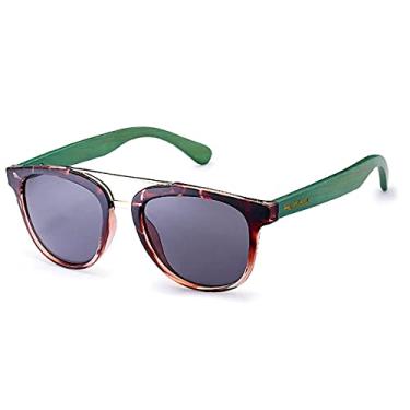 Imagem de Óculos de Sol HU WOOD Polarizado com Proteção UV400 Estilo Espelhado Madeira Bambu (C1)