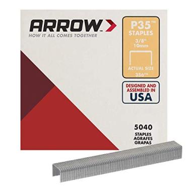 Imagem de Arrow 356 P35 Grampos resistentes para papel, bolsas, papelão, artesanato e escritórios, comprimento da perna de 9,5 cm, tamanho da coroa de 9,5 cm, 5040 unidades