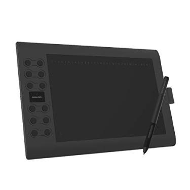 Imagem de Mesa Digitalizadora GAOMON M106K PRO Graphics Tablet de 10 polegadas com caneta passiva de 8192 níveis e 12 teclas de atalho, compatível com Windows/Mac/Smartphone Android