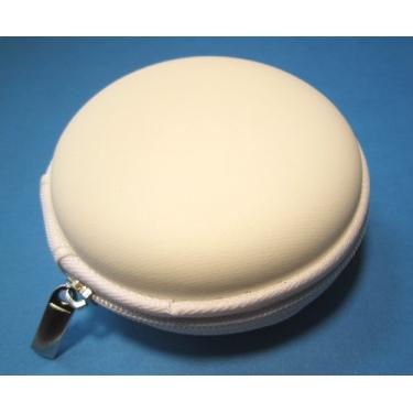 Imagem de NICKSTON Capa de couro de cor branca com suporte de bolso compatível com fones de ouvido Plantronics Voyager Edge, M25, M70, M90, M95, M100, M155, Marque 2 M165 e Explorer 80 110 120 500