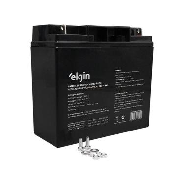 Imagem de Bateria Selada Elgin, P/ Nobreak, Vrla, 12v 18ah - 82314