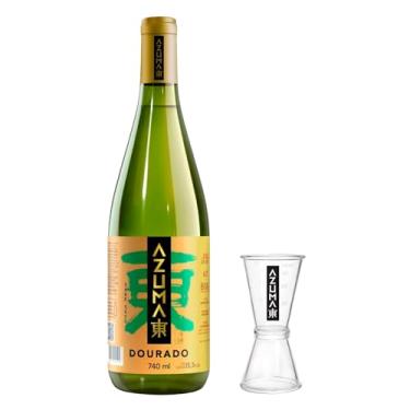 Imagem de Saquê Azuma Dourado Sake Seco 740ml + Dosador