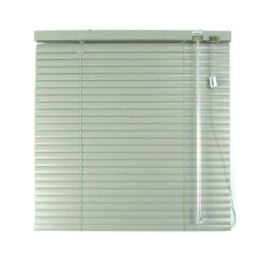 Imagem de Persiana Horizontal 25Mm Alumínio Crisdan Sem Furos Aparente Largura 2,10 X 2,20 Altura Cinza