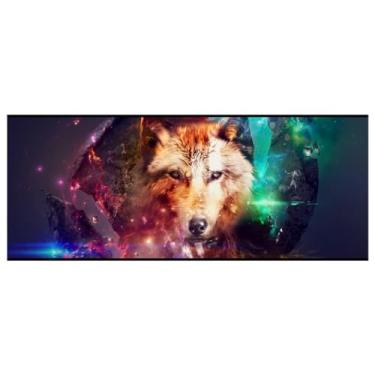 Imagem de Mouse Pad Gamer Grande Lobo 70X35Cm