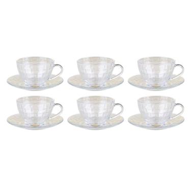 Imagem de Conjunto de Xícaras Cazza Picnic em Vidro 290ml 6 Peças