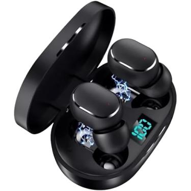 Imagem de Fone de Ouvido Preto Bluetooth Sem Fio Wireless 5.1 Com Visor de Bateria Compatível Com Todos os Celulares