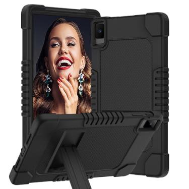 Imagem de Kebiory Para TCL Tab 10L Gen 3 8193A / para TCL TAB 10 Gen 2 capa para tablet compatível com crianças com suporte para TCL TAB 10 Gen 2/TCL TAB 10L LTE Gen 3 modelo 8194A/TCL Tab 10L Gen 3 (preto)