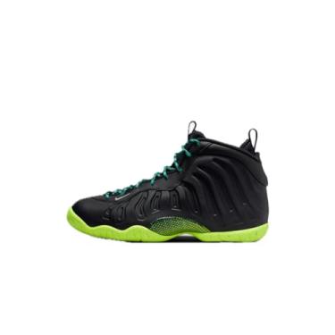 Imagem de Nike Tênis Little Posite One Pro para meninos, Preto/Volt/Jade Transparente/Prata Metálica, 5.5 Big Kid