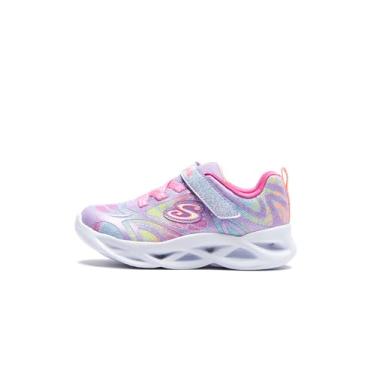 Imagem de Skechers Tênis feminino Twisty Brights-Dazzle Flash, Lavanda/Multi, 10.5 Little Kid