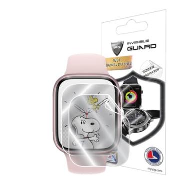 Imagem de IPG Película protetora de tela para Apple Watch Series 7 de 41 mm (2 unidades) invisível ultra HD transparente película anti-arranhões - suave/auto-cura/sem bolhas para série 7 de 41 mm