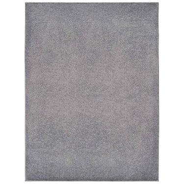 Imagem de Tapete de Sala Peludo Macio Ecletik Cinza 150 x 200 cm