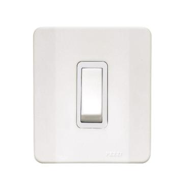 Imagem de Interruptor Simples C/caixa Sobrepor Branca 61500 - Pezzi