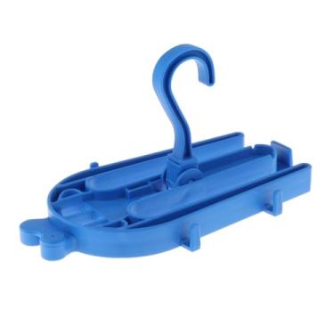 Imagem de Amagogo Cabide de roupa de mergulho, cabide regulador de armazenamento, suporte de rack compacto, cabide ventilado, cabide de drenagem seca para surf, Azul