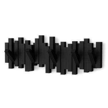 Imagem de Cabideiro de Parede Sticks Umbra, Preto, Plástico