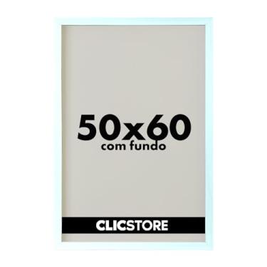 Imagem de Moldura 50X60 Cm Com Fundo Sem Vidro Quadro Poster Foto Cor:Branco
