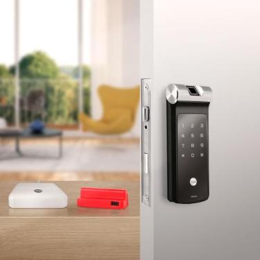 Imagem de COMBO - Fechadura Digital YDF 40A RL com APP, Biometria, Senha - Trinco Rolete