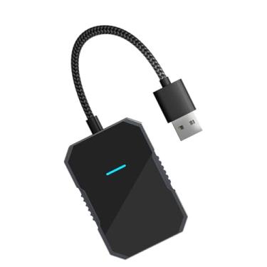Imagem de Adaptador Sem Fio para Carro Conexão Estável Carplay Auto Conversor Sem Fio Plug Play Caixa Sem Fio Conveniente e Seguro para Dirigir Modelos Compatíveis