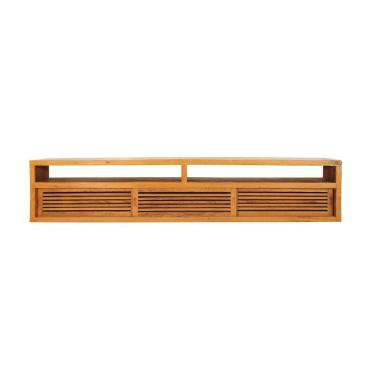 Imagem de Rack Istambul 280cm para Sala de Tv - Peroba Rosa
