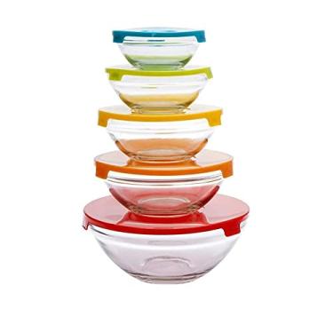 Imagem de Jogo com 5 Potes de Vidro, com Tampa, Casambiente