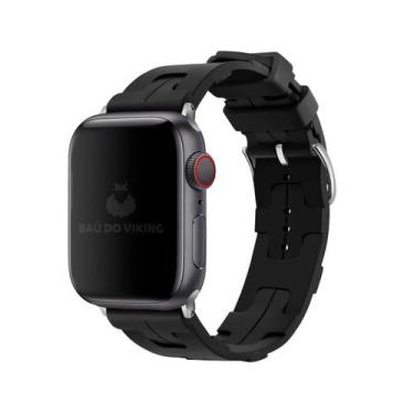 Imagem de Pulseira Fecho Single Tour Silicone Compatível com Apple Watch - Baú d