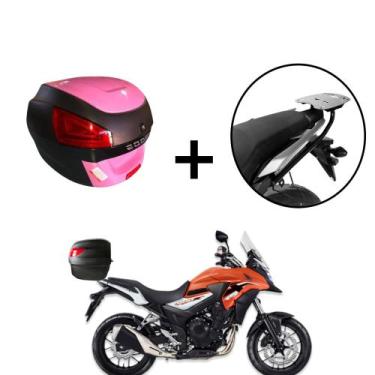 Imagem de Baú Bauleto 29 Litros  + Suporte baú Superior CB 500x 2013+ - AWA, Ros