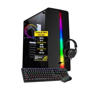 Imagem de Pc Gamer i5 GTX 1650 Memória 16Gb SSD 480Gb Fonte - AMORIM SHOP