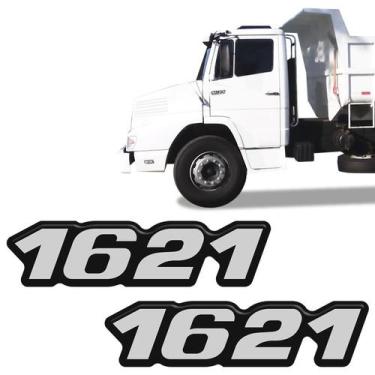 Imagem de Kit Emblemas 1621 Mercedes Benz Caminhão Antigo Resinado - SPORTINOX
