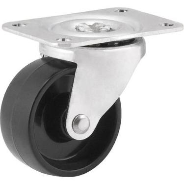 Imagem de Rodizio giratório 40x18mm 50kg nylon preto - Vonder