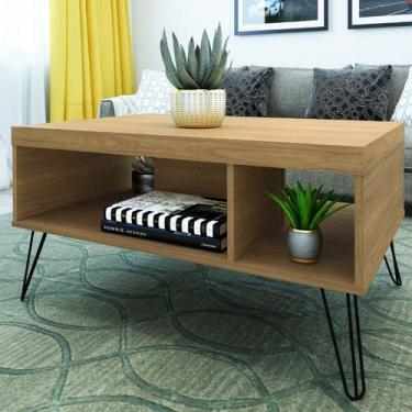 Imagem de Mesa de Centro Liberty Carvalho - Artely - Artely Móveis, 20,2kg, Bege