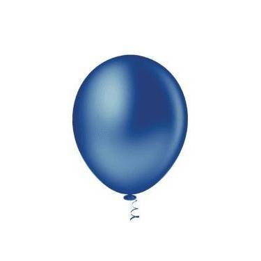 Imagem de BALÃO LISO REDONDO - PIC PIC Nº 09 - AZUL ESCURO - Pacote com 50 unida