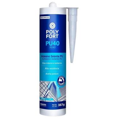 Imagem de Adesivo Selante PU40 Pulvitec Polifort Cinza 387g