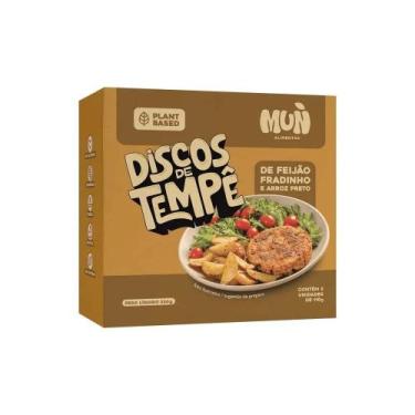 Imagem de Discos De Tempê De Feijão Fradinho com Arroz Preto Mun Artesanal 220g 