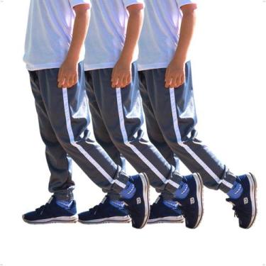 Imagem de Kit 3 Calças Infantil Jogger Helanca Elástico na Barra 424 - BEN20, 6,