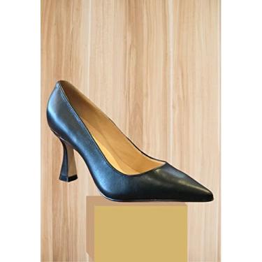 Imagem de Scarpin Salto Médio Bico Fino Preto Luiza Barcelos