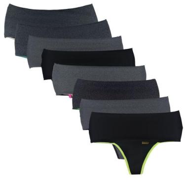 Imagem de Kit 10 Calcinhas Com Compressão Para Barriga Fit - Click Mais Bonita, 