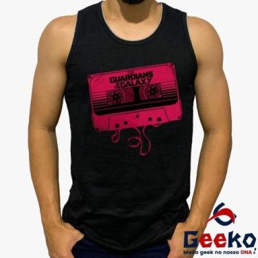 Imagem de Regata Guardiões da Galáxia 100% Algodão Geeko, Preto, G