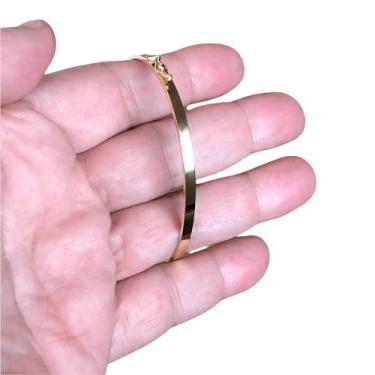 Imagem de Pulseira Bracelete médio fio quadrado Ouro 18K - casa das joias online