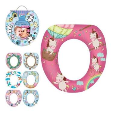 Imagem de Assento Redutor Vaso Almofadado Infantil Desfralde Seguro - Yeet, Meni