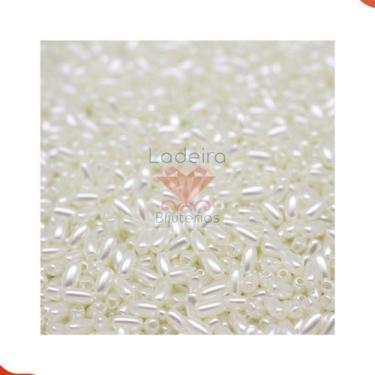 Imagem de Arroz Perolado Passante 3X6mm Em Abs Com 500Gr - LADEIRA BIJUTERIAS, 2