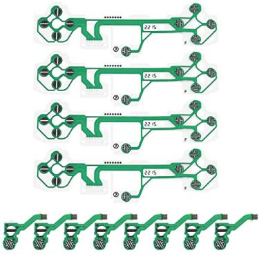 Imagem de Create idea 4 peças de substituição de membrana de filme condutor V2 compatível com PS5 FPC cabo de fita flexível acessórios eletrônicos verde