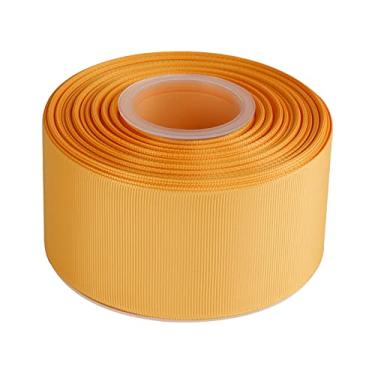 Imagem de Joycrosso Conjunto de fita de gorgorão de 5 cm para embrulhar presentes, lembrancinha de cabelo, decoração de chá de bebê, suprimentos de artesanato, ouro amarelo