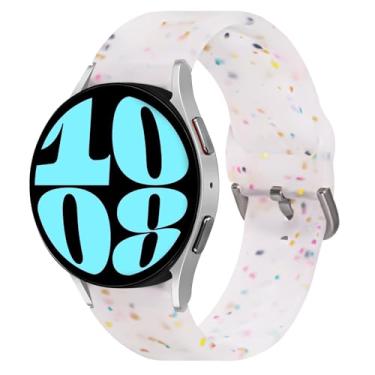 Imagem de HAYONLIY Pulseiras sem lacunas compatíveis com Samsung Galaxy Watch 6/5/4 de 40 mm e 44 mm/Watch 6 Classic de 43 mm e 47 mm/Watch 5 Pro de 45 mm/Watch 4 Classic de 42 mm e 46 mm, pulseira esportiva de