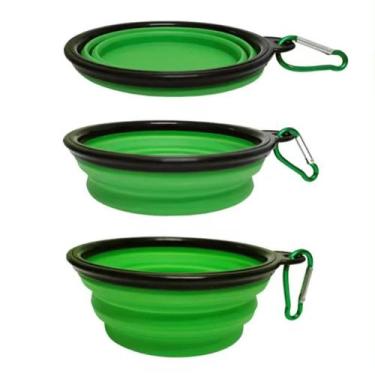 Imagem de Comedouro e Bebedouro Portátil e Retrátil de Silicone 350ml - AloaPet,