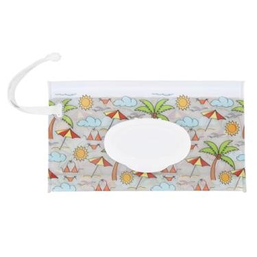 Imagem de Bolsa para Lenços Umedecidos para Bebês, Dispensador de Lenços Umedecidos Portátil para Casa, Material EVA Reutilizável e Recarregável Com Tampa Articulada, Padrão de, Tipo