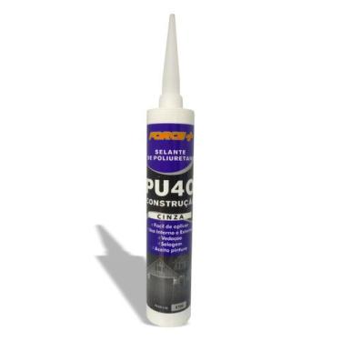 Imagem de 5 Pu40 Selante De 470g Alta Qualidade Profission - FORCE+, Cinza, Não 
